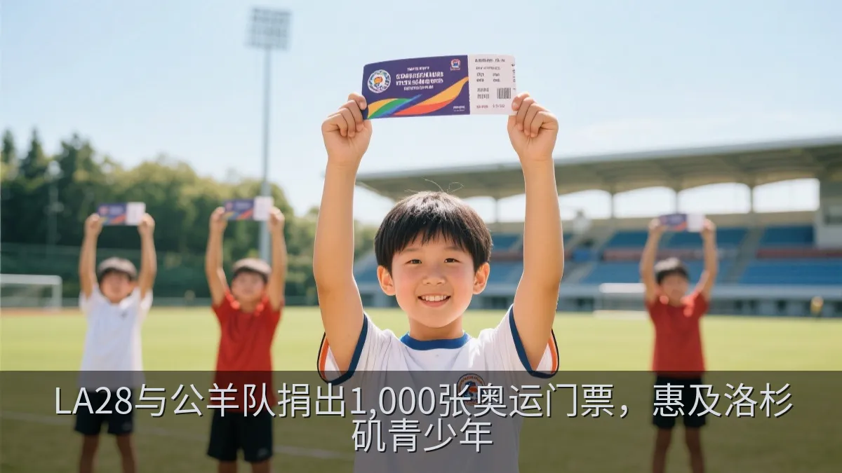 LA28与公羊队捐出1,000张奥运门票，惠及洛杉矶青少年